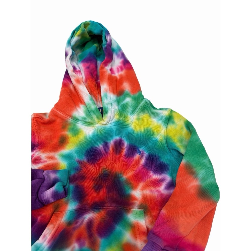 Polo Ralph Lauren Kids Tie Dye Hooded Sweater Embroided Logo Size 4T‎